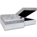 Ver imagem 1 de Cama Box Baú Casal: Colchão Molas Pocket Ensacadas Castor Super Luxo Látex Plush + Base Crc