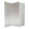 Biombo 3 Folhas 129X180cm Mdf Modelo 22 Branco Vazado - 1