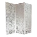 Ver imagem 1 de Biombo 3 Folhas 129X180cm Mdf Modelo 22 Branco Vazado