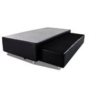 Ver imagem 1 de Cama Box Bicama Auxiliar Solteiro Corino Espuma 8cm 40x78x188 Preto