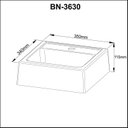 Ver imagem 4 de Cuba para Banheiro 35x11,5x34cm BN3630 Tecno Mobili Branco