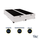 Ver imagem 4 de Cama Box Baú King Sintético Branco