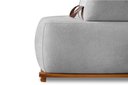 Ver imagem 4 de Sofá Dubai 2 Lugares 1.60m Tecido Bouclê Cinza para Sala Bz Home Decor