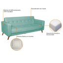 Ver imagem 5 de Sofá 3 Lugares 200cm Marisa Suede Yescasa