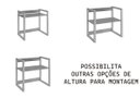 Ver imagem 5 de Mesa Escrivaninha Infantil Zoe Areia Fosco - MoveisAqui