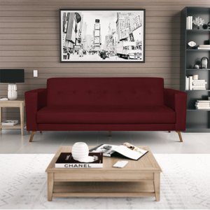 Sofá 3 Lugares 200cm Marisa Suede Yescasa