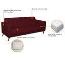 Ver imagem 5 de Sofá 3 Lugares 200cm Marisa Suede Yescasa