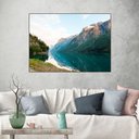 Ver imagem 1 de Quadro Canvas Rio Nas Montanhas 90x1,20
