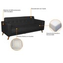 Ver imagem 5 de Sofá 3 Lugares 200cm Marisa Suede Yescasa