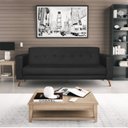 Ver imagem 1 de Sofá 3 Lugares 200cm Marisa Suede Yescasa