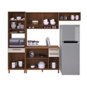 Ver imagem 7 de Cozinha Modulada 3,10MTS Monza 4 Peças Freijó / Off White - Indekes