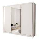 Ver imagem 2 de Guarda-roupa Casal com 3 Espelho 3 Portas - Branco