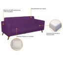 Ver imagem 5 de Sofá 3 Lugares 200cm Marisa Suede Yescasa