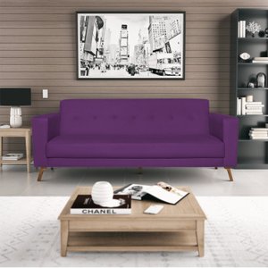 Sofá 3 Lugares 200cm Marisa Suede Yescasa