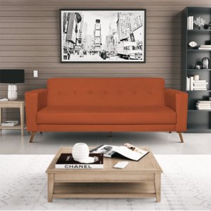 Sofá 3 Lugares 200cm Marisa Suede Yescasa