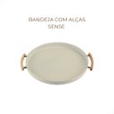 Ver imagem 2 de Bandeja Metal + Bambu 41.5cm - Elegância Sustentável