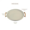 Ver imagem 7 de Bandeja Metal + Bambu 41.5cm - Elegância Sustentável