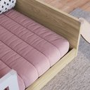 Ver imagem 5 de Cama Montessoriana Solteiro Affetto Aveiro Oak/Branco - Completa Móveis