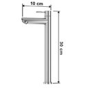 Ver imagem 6 de Torneira Banheiro Alta Lavabo Madrid Bica Aço Inox 304 Goldenx