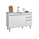 Ver imagem 2 de Balcão de Cozinha para Pia Pursat Mdp/bp Branco G96 - Gran Belo