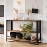 Aparador Industrial para Sala com Laterais Teladas P1021 Preto Mel - 1