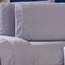 Jogo de Cama Lençol Mônaco Fitado com Fronhas Casal 04 Peças - Tecido Listrado Percal 300 Fios Aceti - 3