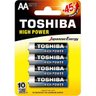 Pilha Alcalina Aa 1,5v Lr6gcp Toshiba (cartela com 4 Unid.) - Cxf / 12 - 1