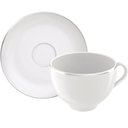 Ver imagem 3 de Xícara e Pires de Chá Café 185ml Tramontina Atena Porcelana