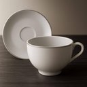 Ver imagem 6 de Xícara e Pires de Chá Café 185ml Tramontina Atena Porcelana