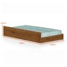 Cama Solteiro com Baú 2 Gavetas e Cama Auxiliar Jade  - 5