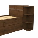 Ver imagem 4 de Bicama Solteiro com Baú, 2 Gavetas e Cama Auxiliar Jade Yescasa Marrom/Amadeirado