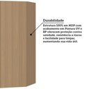 Ver imagem 3 de Armário Aéreo Canto Diagonal 74cm 2 Portas Slim Luciane Móveis
