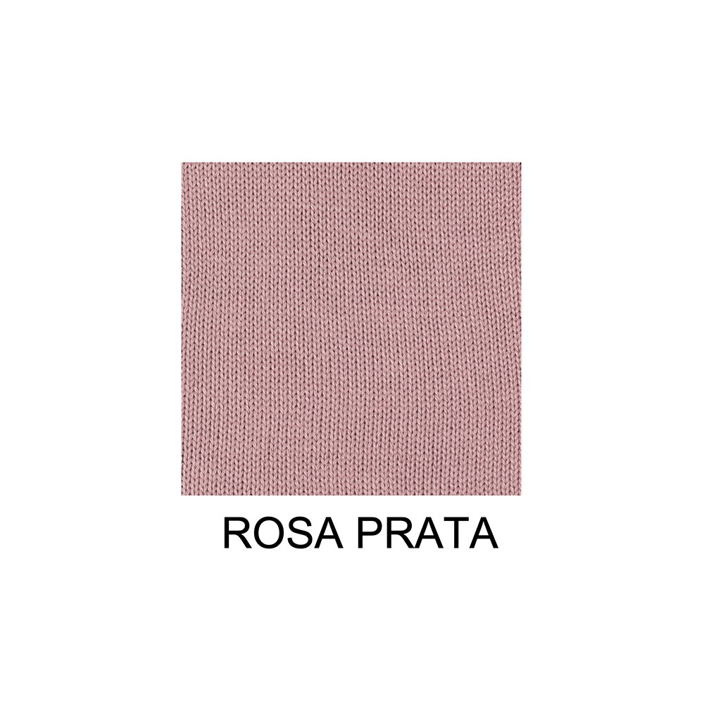 Manta Peseira de Tricot Decorativa Queen Frascati Rosa Prata Big Tricot - 3