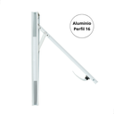 Ver imagem 4 de Janela Basculante Vitrô de Banheiro Maxim-ar Tamanho 60 Cms Altura 60 Cms Largura em Aluminio Branco