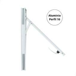 Janela Basculante Vitrô de Banheiro Maxim-ar Tamanho 60 Cms Altura 60 Cms Largura em Aluminio Branco - 4