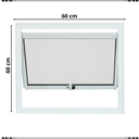 Ver imagem 6 de Janela Basculante Vitrô de Banheiro Maxim-ar Tamanho 60 Cms Altura 60 Cms Largura em Aluminio Branco