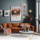 Ver imagem 2 de Luminária de Teto Pendente Hashteg Rose 6xe27 Hastes Flexiveis