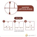 Ver imagem 5 de Luminária de Teto Pendente Hashteg Rose 6xe27 Hastes Flexiveis