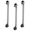 Ver imagem 1 de Barra de Apoio 60cm Aço Inox Kit 3 Unidades Banheiro Box Idoso Deficiente Acessibilidade Cadeirante
