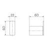 Cabide Docolflat 9000 Cromado Docol - 2
