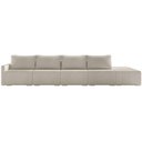 Ver imagem 3 de Sofá Ilha Modular para Sala 432cm com Puff Dublin K01 Bouclê Bege - Lyam Decor