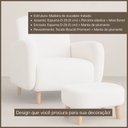 Ver imagem 2 de Poltrona Amamentação Orgânica Mood Tecido Bouclé Premium - Bege