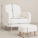 Ver imagem 3 de Poltrona Amamentação Orgânica Mood Tecido Bouclé Premium - Bege