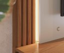 Ver imagem 4 de Estante Painel Home Suspenso Tv 75 Polegadas com Iluminação 1.658.a0 Loa Colibri