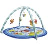 Tapete De Atividades Infantil Ginásio Tapete com Arco Brinquedos Animais Jumbo Azul Kababy - 1