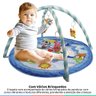 Tapete De Atividades Infantil Ginásio Tapete com Arco Brinquedos Animais Jumbo Azul Kababy - 3