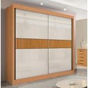 Ver imagem 1 de Guarda Roupa Cancun 2 Portas 100%mdf Ripado - Ddoro Móveis