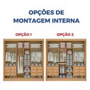Ver imagem 3 de Guarda Roupa Cancun 2 Portas 100%mdf Ripado - Ddoro Móveis