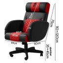Ver imagem 6 de Cadeira Gamer Gladiator Reclinável Corino:corino Preto/vermelho