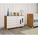 Ver imagem 1 de Cômoda de Bebê 1 Porta 5 Gavetas com pés  Evolution Tcil Móveis